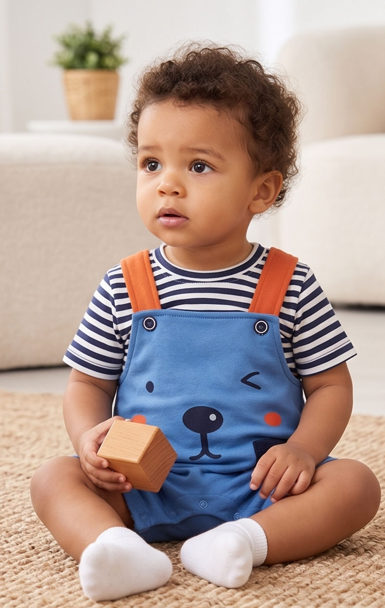 Winking Bear Romper - image 2