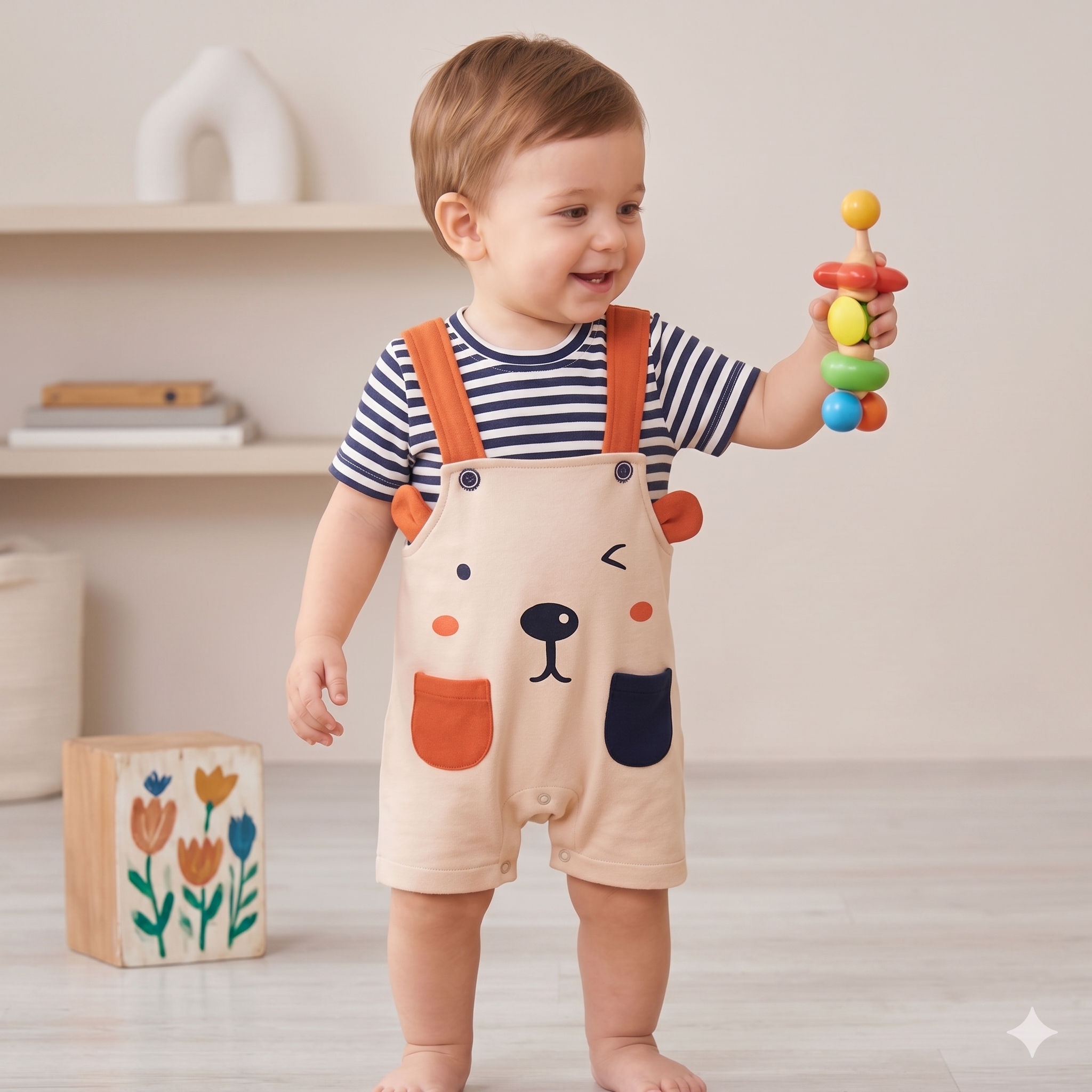 Winking Bear Romper